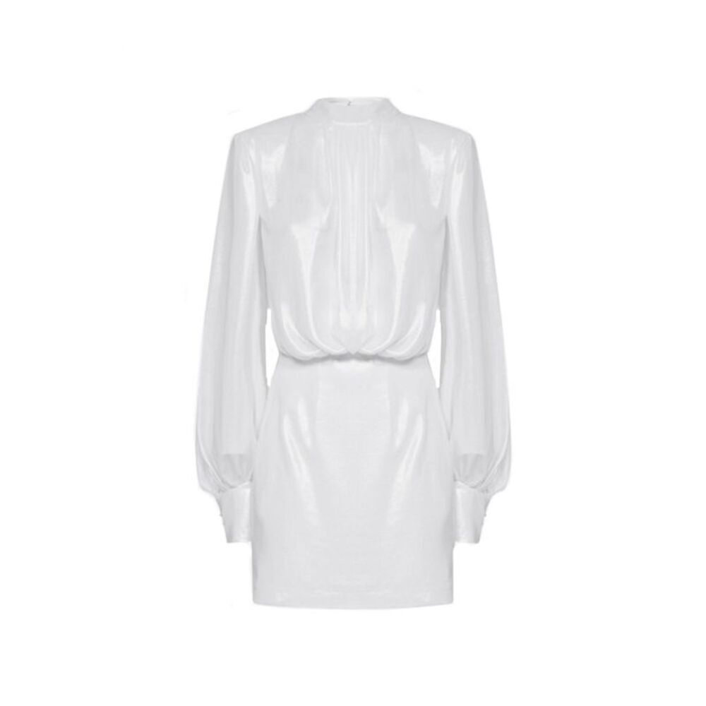 BLANCA VITA White Polyester Casual Women's Dress
